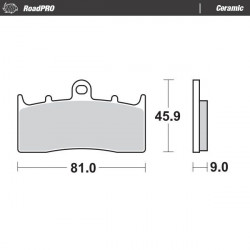 BRAKE PAD CERAMIC - 17220914 - Dr Rider