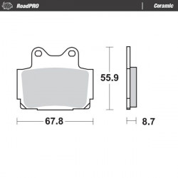 BRAKE PAD CERAMIC - 17220920 - Dr Rider