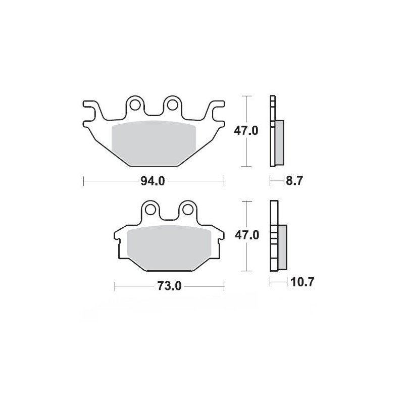 BRAKE PAD CERAMIC - 17220925 - Dr Rider