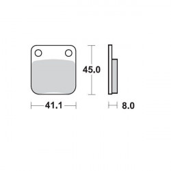 BRAKE PAD CERAMIC - 17220927 - Dr Rider