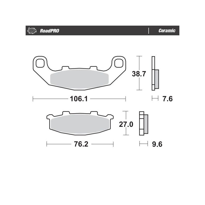 BRAKE PAD CERAMIC - 17220936 - Dr Rider