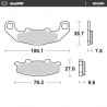 BRAKE PAD CERAMIC - 17220936 - Dr Rider