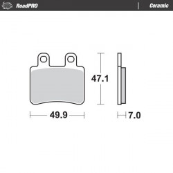 BRAKE PAD CERAMIC - 17220942 - Dr Rider