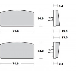 BRAKE PAD CERAMIC - 17220944 - Dr Rider