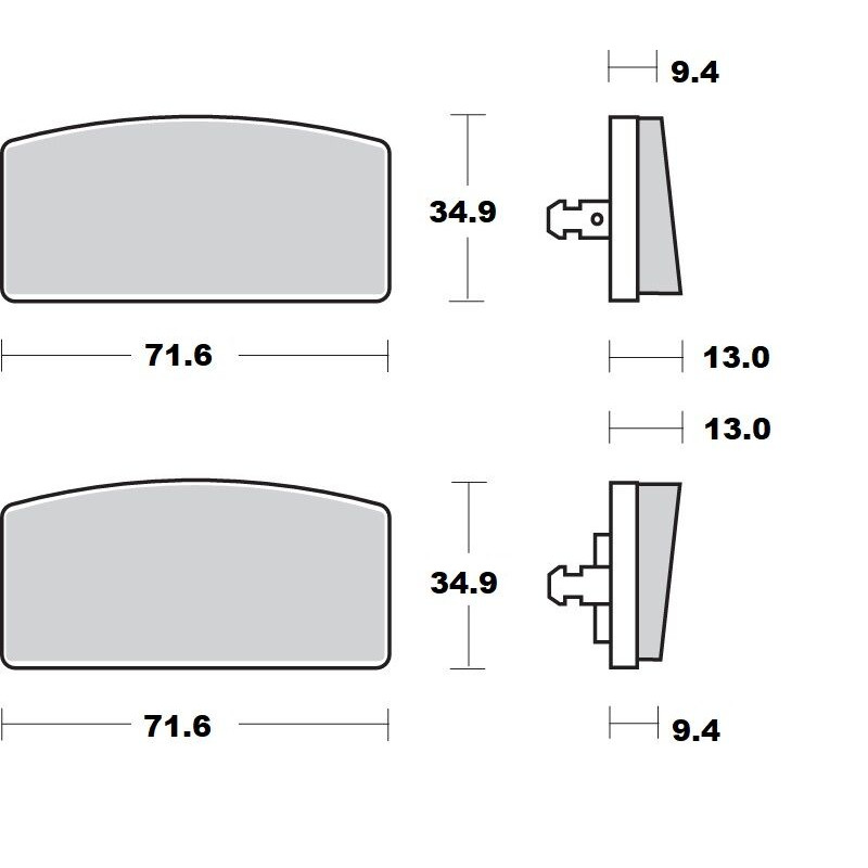 BRAKE PAD CERAMIC - 17220944 - Dr Rider