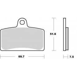 BRAKE PAD CERAMIC - 17220948 - Dr Rider