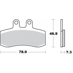 BRAKE PAD CERAMIC - 17220950 - Dr Rider