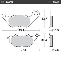 BRAKE PAD CERAMIC - 17220953 - Dr Rider