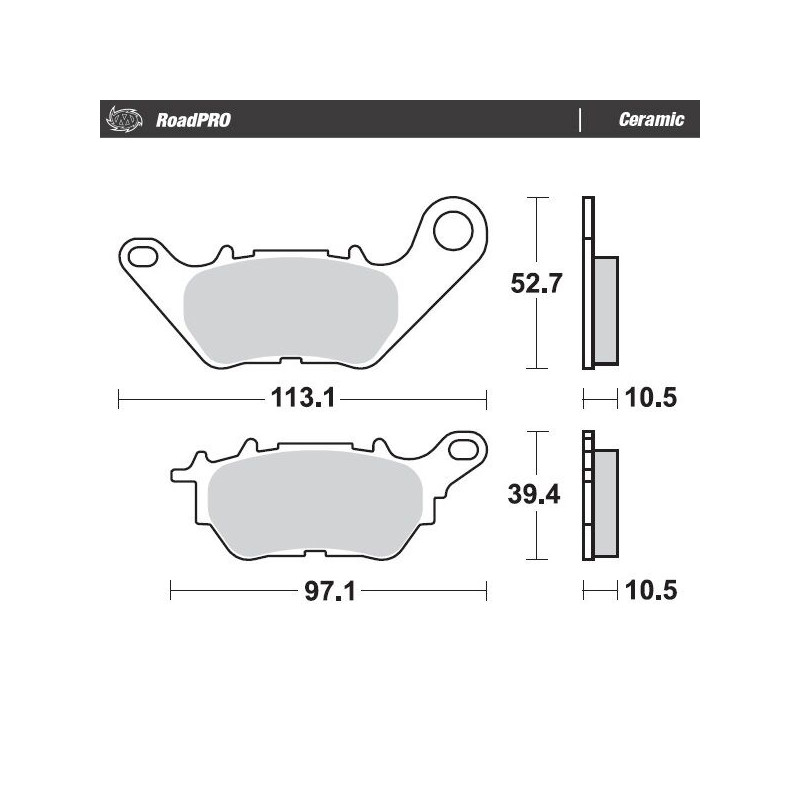 BRAKE PAD CERAMIC - 17220953 - Dr Rider