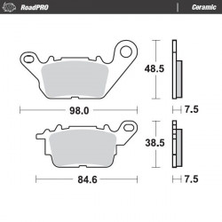 BRAKE PAD CERAMIC - 17220954 - Dr Rider