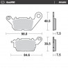 BRAKE PAD CERAMIC - 17220954 - Dr Rider