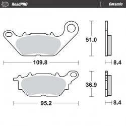 BRAKE PAD CERAMIC - 17220955 - Dr Rider