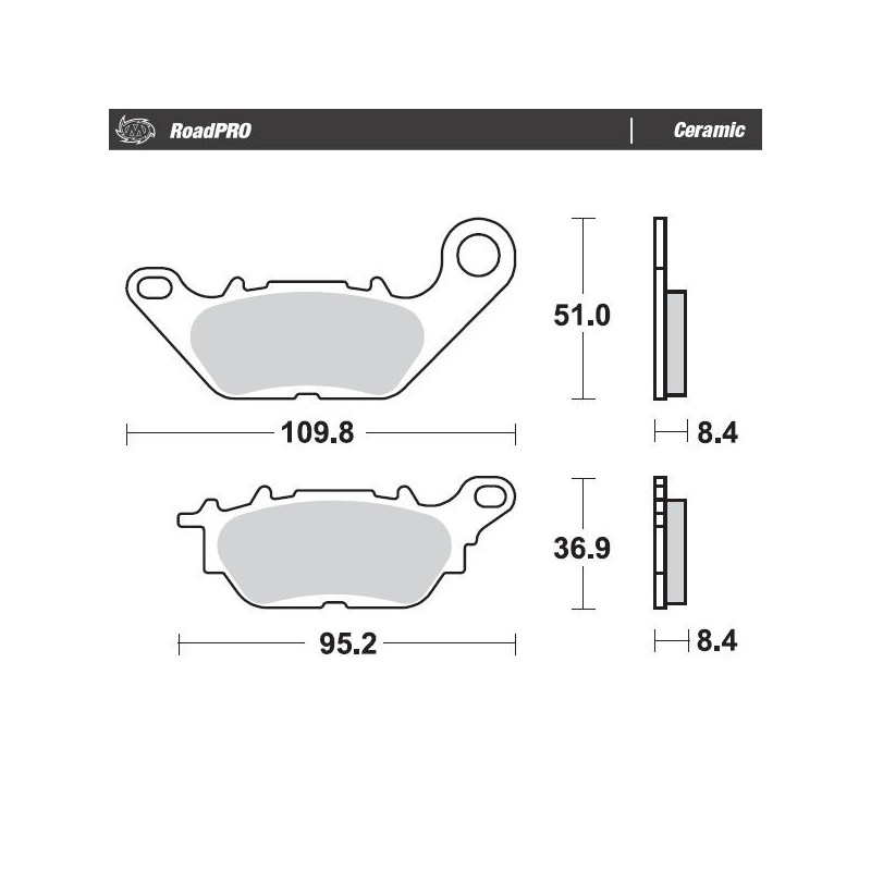 BRAKE PAD CERAMIC - 17220955 - Dr Rider