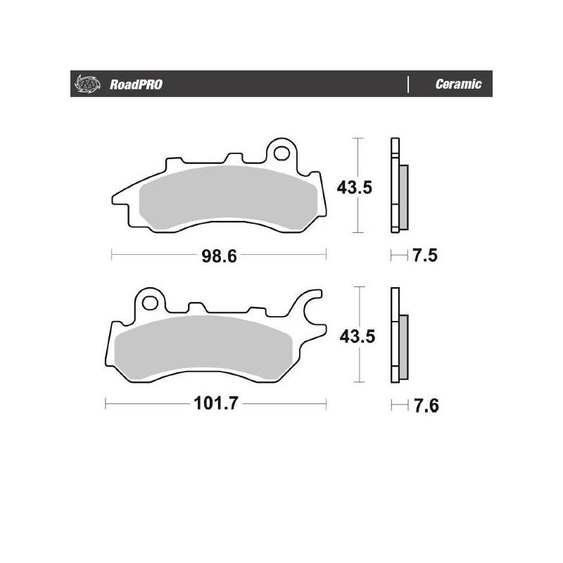 BRAKE PAD CERAMIC - 17220956 - Dr Rider