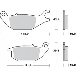 BRAKE PAD CERAMIC - 17220960 - Dr Rider