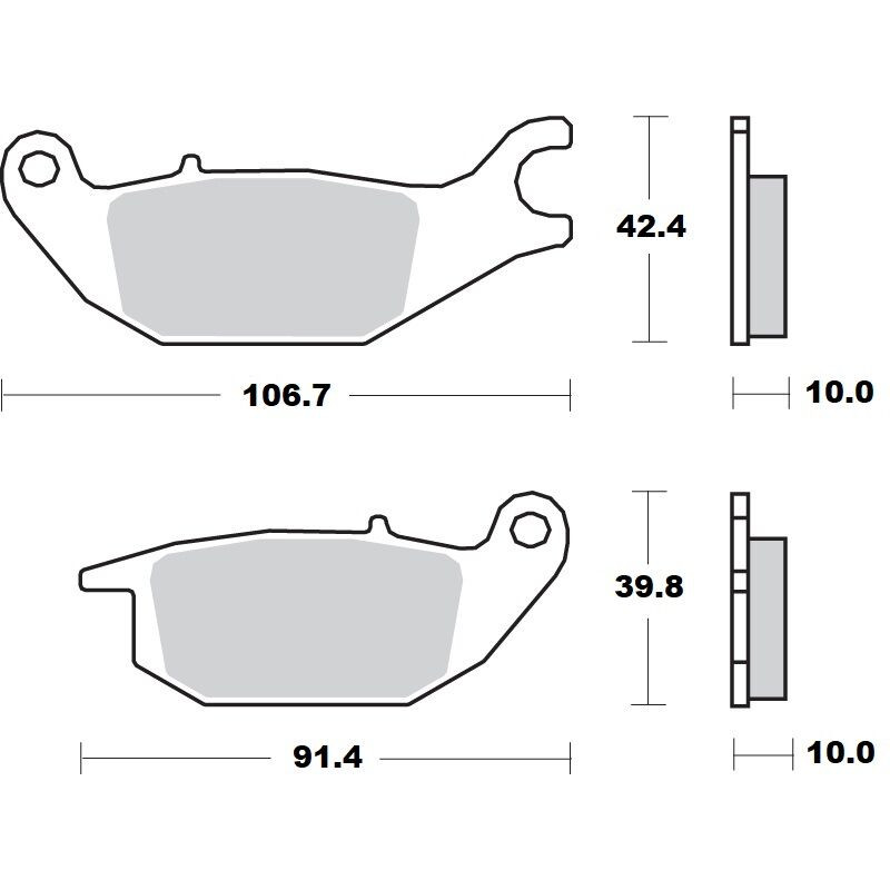 BRAKE PAD CERAMIC - 17220960 - Dr Rider