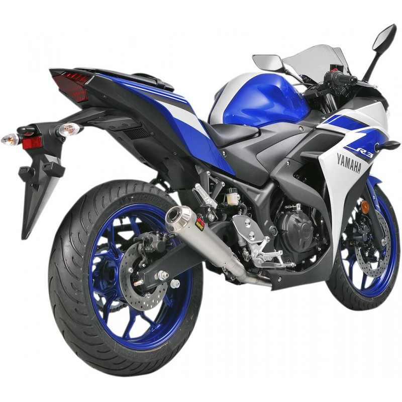 Ligne Racing inox Akrapovic Yamaha YZF-R25 2014-2021 / YZF-R3 2019-2021 / MT-03 2016-2019 - Dr Rider