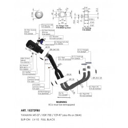 EXHAUST LV-10 YAM MT-07 / R7 / - 18103289 - Dr Rider