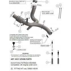 LINK PIPE DUC MULTI 950 - 18120506 - Dr Rider