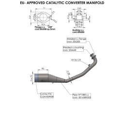 Manchon catalysé LeoVince Honda PCX 125 - Dr Rider