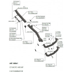 HEADER PIPES CF MOTO 450 MT - 18120604 - Dr Rider