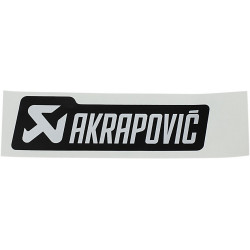 Sticker aluminium monochrome Akrapovic - Dr Rider
