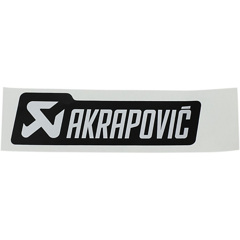Sticker aluminium monochrome Akrapovic - Dr Rider