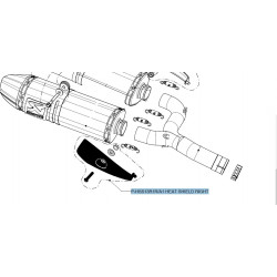 Pare-chaleur carbone droit Akrapovic Suzuki B-King 1340 2008-2012 - Dr Rider