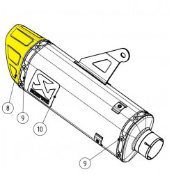 Embout de silencieux titane Akrapovic Yamaha YZF-R7 2022-2025 - Dr Rider