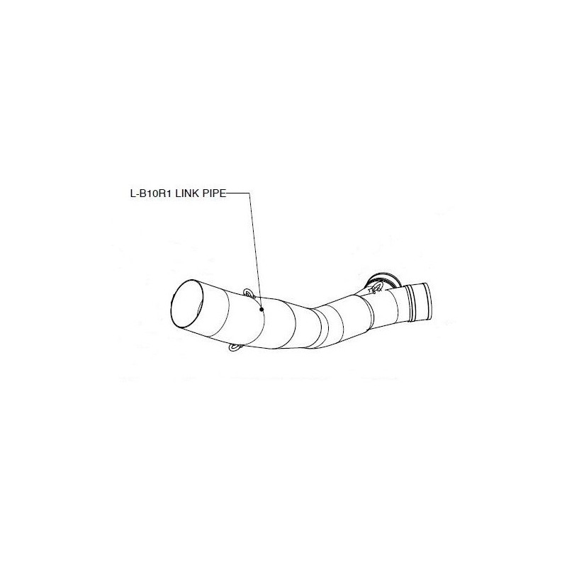 Tube de liaison inox Akrapovic Kawasaki Z750 2007-2011 - Dr Rider