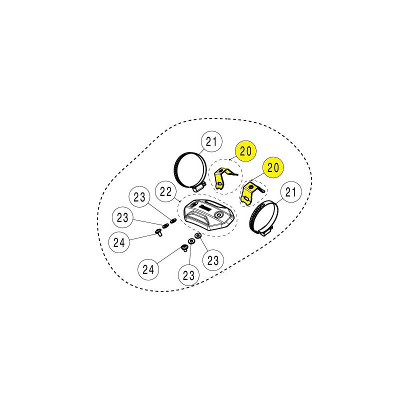 BRACKET STAINLESS STEEL TRIUMP - 18611822 | Dr Rider