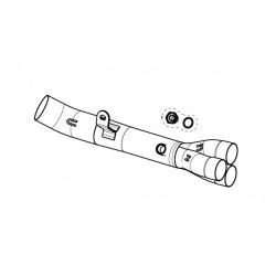 Tube de liaison inox Akrapovic Yamaha R9 2025-2026 - Dr Rider