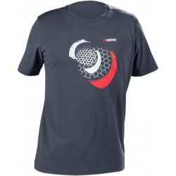 T-shirt Mesh Akrapovic homme bleu/gris XXL - Dr Rider