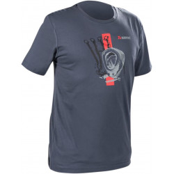 T-shirt Akrapovic homme bleu/gris/rouge - Dr Rider
