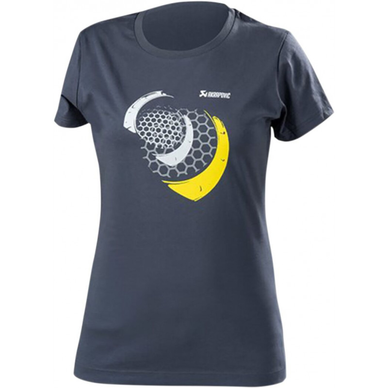 T-shirt Mesh Akrapovic femme bleu/gris L - Dr Rider