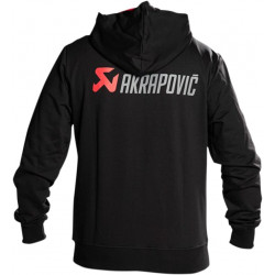 Sweat à capuche Akrapovic homme noir/rouge XL - Dr Rider