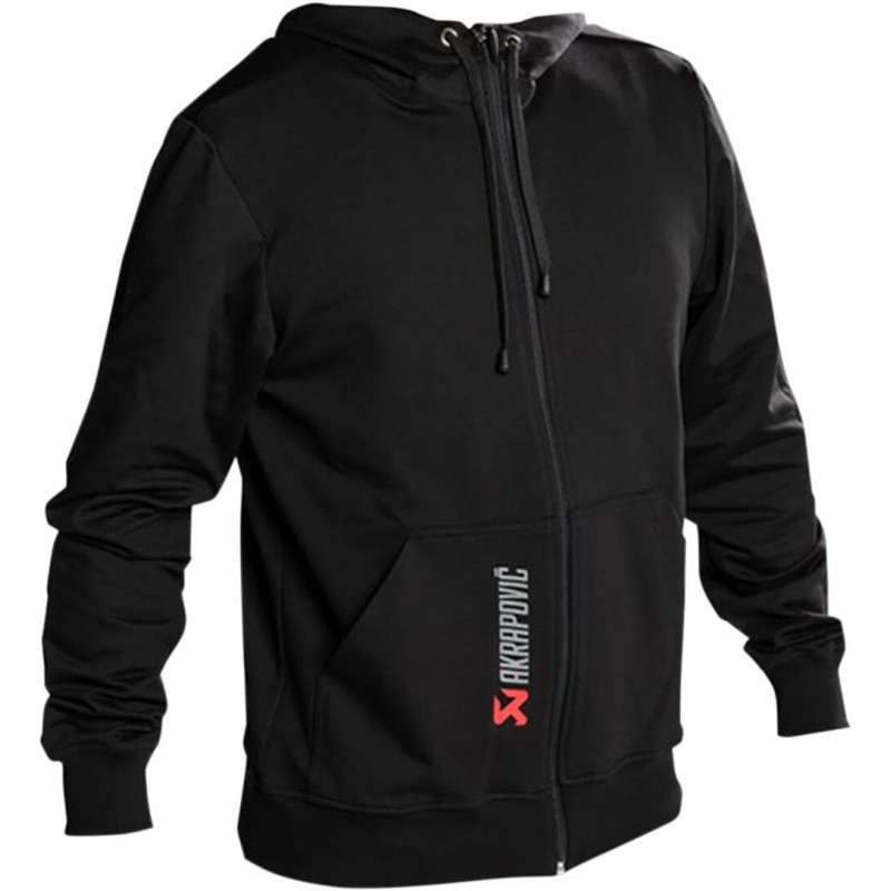 Sweat à capuche Akrapovic homme noir/rouge XXL - Dr Rider