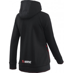 Sweat zippé à capuche Akrapovic femme noir S - Dr Rider