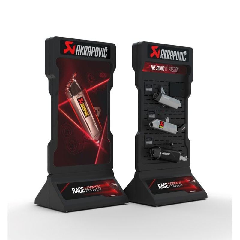 Présentoir moto Akrapovic - Dr Rider