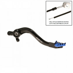 Pédale de frein RFX Pro Series - embout fixe - noir/bleu
