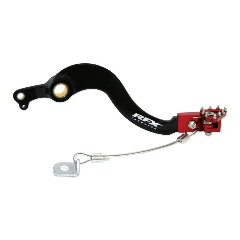 Pédale de frein RFX Pro Series - embout repliable - noir/rouge