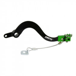 Pédale de frein RFX Pro Series - embout repliable - noir/vert