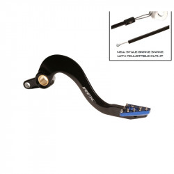 Pédale de frein RFX Pro Series - embout fixe - noir/bleu