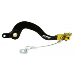 Pédale de frein RFX Pro Series - embout fixe - noir/jaune
