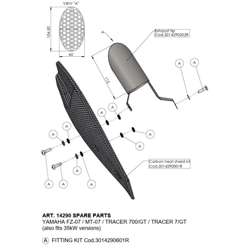 MUFFLER UPGRADE MT-07 - 18611388 - Dr Rider