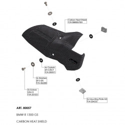HEAT SHIELD BMW R1300GS/ADV CA - 18611825 - Dr Rider