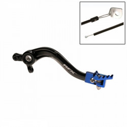 Pédale de frein RFX Pro Series - embout fixe - noir/bleu