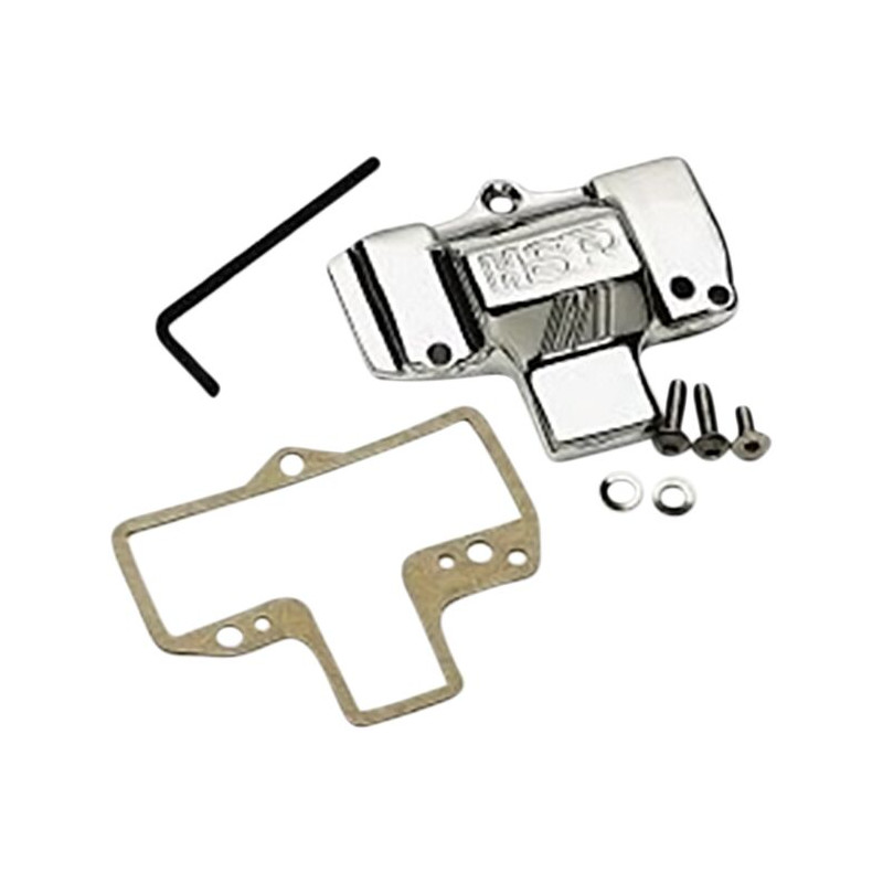CHROME COVER MIKUNI LOGO - KHS029 - Dr Rider
