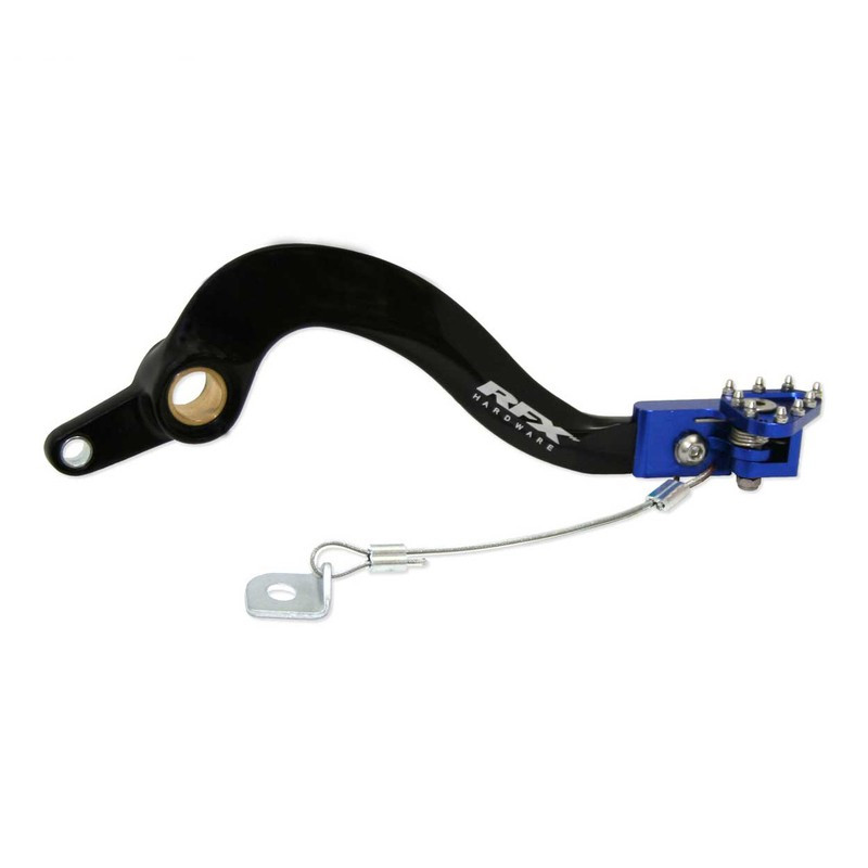 Pédale de frein RFX Pro Series - embout repliable - noir/bleu