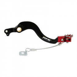 Pédale de frein RFX Pro Series - embout repliable - noir/rouge